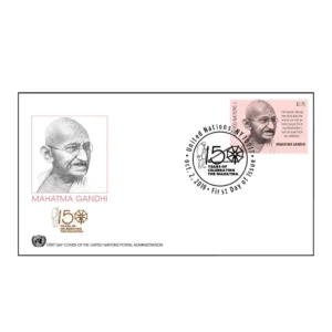 2019 UN 150th Anniversary of Mahatma Gandhi 1v Stamp on FDC