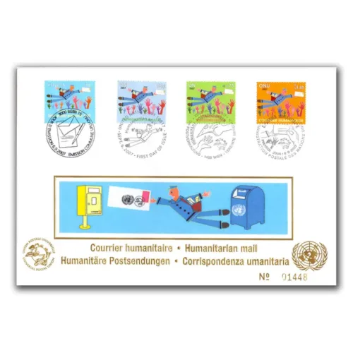 2007 UPU Humanitarian Mail 4v on FDC