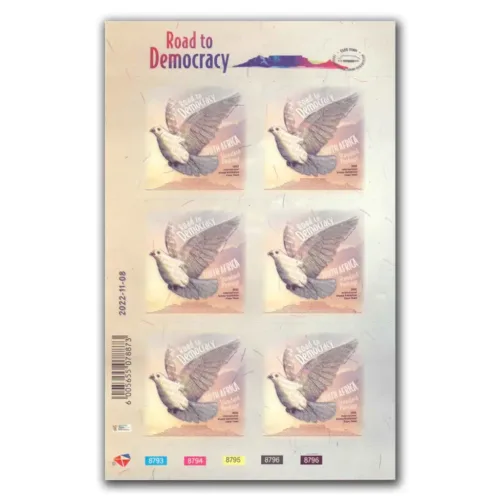 2022 South Africa Road to Democracy  Stamp Exhibition Sheetlet
